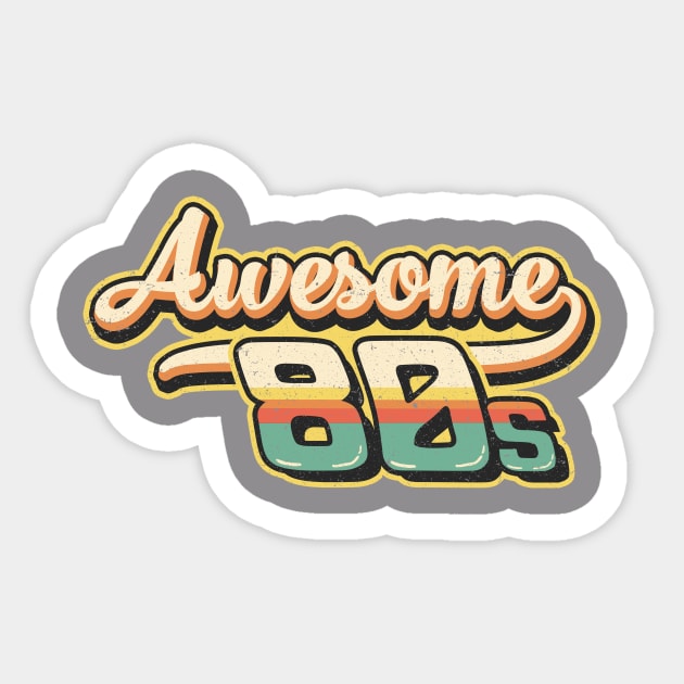 Awesome 80s Sticker by TheHookshot